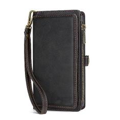 Imagem de Carteira PU Capa de telefone de couro portátil para iPhone 6 6S 7 8 Plus X XS XR XSMax SE2020 11 12 13 14 Mini Pro ProMax, preto, para iPhone XR