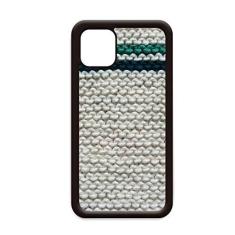 Imagem de Tecido de malha de linho cinza abstrato para iPhone 12 Pro Max capa para Apple Mini Mobile Case