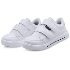 Imagem de Tênis Infantil Menino Escolar Casual Masculino Leve Mz Shoes Branco, 2