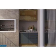 Imagem de Cozinha Modulada Completa Versalis 2 Peças (1Aéreo+1Balcão) C2P168 Fre