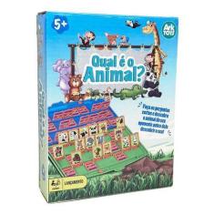 Imagem de Jogo De Tabuleiro Cara A Cara Qual Animal Infantil Brinquedo - Gala