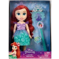 Imagem de Boneca Princesas Disney Ariel com varinha e tiara BR1927 Multikids