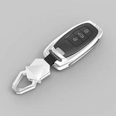 Imagem de TPHJRM Capa da chave do carro em liga de zinco, apto para Audi A4 B8 2015 A5 A6 A7 A8 Q5 8R Q7