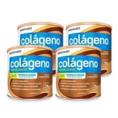 Imagem de Kit 4 Colageno Hidrolisado Lata 250G Cappuccino Maxinutri