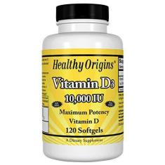 Imagem de Vitamina D3 Healthy Origins 10000Iu - 120 Softgels