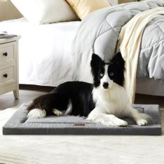 Imagem de Cama para cães western home Espuma de alta resiliência para Crate Grey