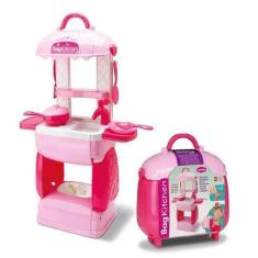 Imagem de Kit Cozinha De Brinquedo Completa Infantil Maletinha - Bambola Kitchen