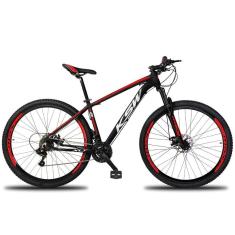 Imagem de Bicicleta Aro 29 Ksw 24v Shimano Tx800 Hidráulica Trava E K7 - Preto-vermelho E Branco - 19