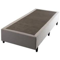 Imagem de Base Box para Colchão de Solteiro Hellen Titanium 38x88x188cm - Cinza/Preto
