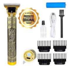 Imagem de Maquina De Acabamento Barba Cabelo Dragão Recarregável Uso Profissiona