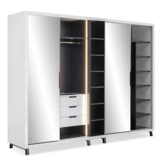 Imagem de Guarda-Roupa Casal 4 Portas Luce Flexform