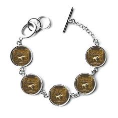 Imagem de DIYthinker Elefante tropical, marrom, estilo europeu, pulseira de corrente, pingente, joia