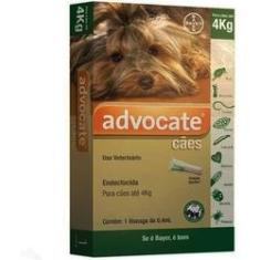 Imagem de Antipulgas Advocate Bayer para Cães de até 4kg - 1 Bisnaga de 0,4ml