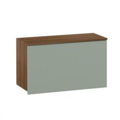 Imagem de Armário De Cozinha Luciane 1 Porta Básico Avela/Verde Jade