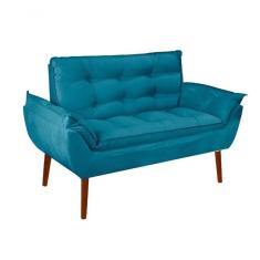 Imagem de Namoradeira Opala Elegante Suede Azul Tiffany