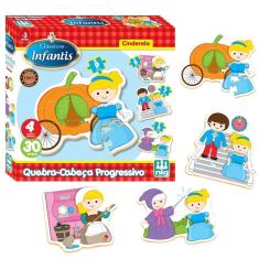 Imagem de Quebra Cabeça Progressivo Cinderela - Nig Brinquedo