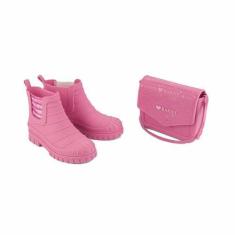 Imagem de Bota + Bolsa Infantil Barbie Love Grendene Rosa