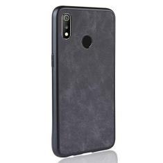 Imagem de Capa adequada para Oppo Realme 3 Pro Capa de celular Rugged Shield 360° Proteja seu telefone capa de couro vintage para Oppo Realme 3 Pro