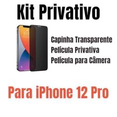 Imagem de Capa + Película Privativa + Película Câmera Para iPhone 12 - LXL, iPho
