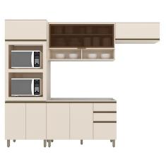 Imagem de Cozinha Completa Connect 4 Peças com Torre Quente 2 Fornos - Móveis Henn 