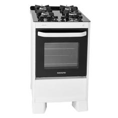 Imagem de Fogão Max Glass 4 Queimadores Branco Bivolt FGVMG410BR Suggar, Branco,