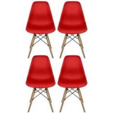 Imagem de Conjunto 4 Cadeiras Charles Eiffel Eames Fortt FT-18090 