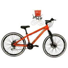 Imagem de Bicicleta Aro 26 Vikingx Tuff Laranja 21V Alumínio Freio Hidráulico A