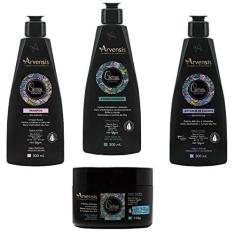 Imagem de Kit Arvensis Cachos Naturais Sh.+cond +ativ 300ml +masc 250g