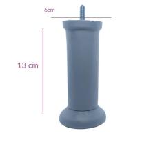 Imagem de Kit Pes Cinza Cama box 6 pes com 13 cm de altura