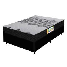 Imagem de Cama Box Casal Colchão Espuma D33 Firme Duo 138X188x60cm 100Kg Por Pes