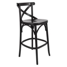 Imagem de Banqueta Madeira Maciça Tauarí Cross X Texas Gamma Móveis