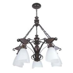 Imagem de Lustre Muller Rústico 5 Lâmpadas Envelhecido 505E