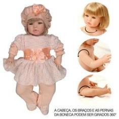 Boneca Reborn Realista Laura Corpo de Silicone + 20 Itens - Cegonha Reborn  Dolls - Boneca Reborn - Magazine Luiza