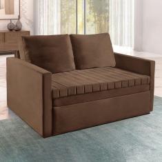 Imagem de Sofá Cama Retrátil 2 Lugares D33 Star Paropas by Ecosono Marrom