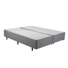 Imagem de Base Cama Box Herval King Meditare, 39x193x203 cm, Cinza