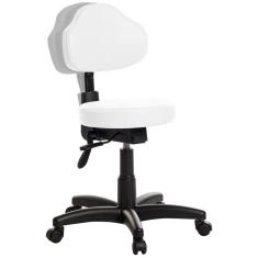 Imagem de Mocho Ergonômica Estética Clinica Plus Rce Cor Branco