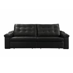 Imagem de Sofá Retrátil Reclinável Houston 3m csr Studio Veludo Preto