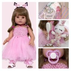 Imagem de Boneca Reborn Bebe Bailarina Coelhinha E Itens - Cegonha Reborn Dolls