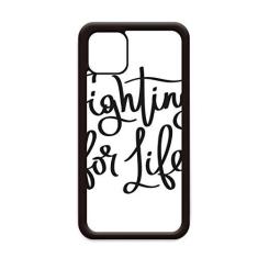 Imagem de Capa Fighting for Life Citação para iPhone 11 Pro Max para Apple Mobile Case Shell