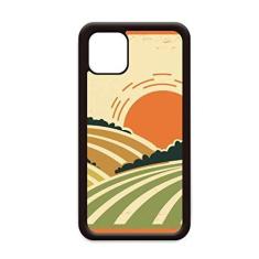 Imagem de Capa Sun Sunshine Tree Hillside Grass para iPhone 11 Pro Max para Apple Mobile Case Shell