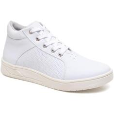 Imagem de Tênis Feminino Casual Cano Baixo Cadarço Conforto - Polo Blu, Branco, 