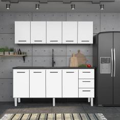 Imagem de Armário Aéreo de Cozinha em Aço 180cm 5 Portas Vênus Cozimax Branco