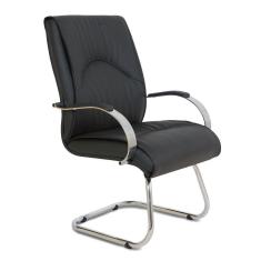 Imagem de Cadeira Interlocutor Para Sala De Reuniãolinha Bologna Preto