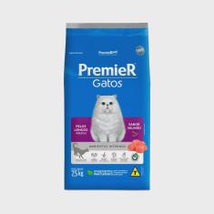 Imagem de Ração Premier Ambientes Internos Gatos Adultos Pelos Longos Salmão 7,5kg
