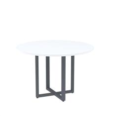 Imagem de Mesa de Reunião Redonda 100cm Mrr1100p25tub Branco/Grafito