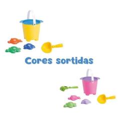 Imagem de Baldinho de Praia Kit Balde Praia Castelinho Areia Infantil Brinquedo 