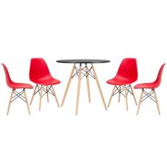 Imagem de Conjunto - Mesa Eames 80 cm + 4 cadeiras Eames Eiffel DSW - Loft7
