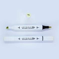 Imagem de Marca Texto Artools Pictom Pontas Broad e Brush Verde G902