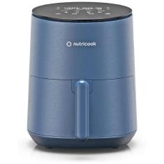 Imagem de Air Fryer 3,5L Com 8 Funções Predefinidas, Painel Digital De Vidro Temperado E Silenciosa, 110V 1500W, Nutricook, Azul