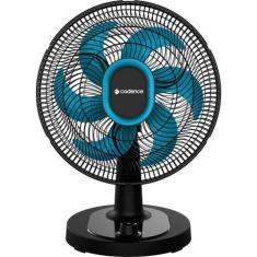 Imagem de Ventilador de Mesa Cadence Refresh Turbo Pro 6 Pás Preto e AzulVTR420 